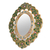 Mirror, 'Emerald Garden' - Hand Crafted Peruvian Floral Mirror (image 2c) thumbail