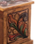 Wood and leather jewelry box, 'Antique Ivy' - Hand Crafted Tooled Leather and Wood Jewelry Box (image 2e) thumbail