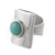 Amazonite cocktail ring, 'Wrap' - Handcrafted Silver and Amazonite Ring (image 2b) thumbail