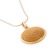 Gold plated filigree necklace, 'Coricancha' - Handcrafted Filigree Gold Plated Pendant Necklace (image 2e) thumbail