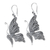 Silver filigree earrings, 'Antique Butterfly' - Unique Bridal Fine Silver Filigree Earrings (image 2c) thumbail