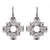 Silver filigree earrings, 'Astral Cross' - Handcrafted Fine Silver Peruvian Filigree Earrings thumbail