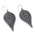 Silver filigree earrings, 'Autumn Leaf' - Hand Made Fine Silver Dangle Earrings (image 2d) thumbail