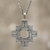 Silver filigree pendant necklace, 'Astral Cross' - Fine Silver Filigree Pendant Necklace thumbail