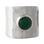 Chrysocolla cocktail ring, 'Wrap' - Chrysocolla cocktail ring