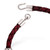 Men's braided leather bracelet, 'Bold Red' - Handmade Men's Leather Braided Bracelet with Sterling Silver (image 2f) thumbail