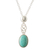 Amazonite pendant necklace, 'Tangled-Up' - Sterling Silver and Andean Amazonite Gemstone Necklace (image 2a) thumbail
