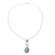 Amazonite pendant necklace, 'Tangled-Up' - Sterling Silver and Andean Amazonite Gemstone Necklace (image 2c) thumbail