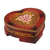 Cedar jewelry box, 'Timeless Love' - Women's Heart Shaped Handmade Cedar Jewelry Box