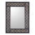 Mirror, 'Silver Blossoms' - Handcrafted Floral Wall Mirror thumbail