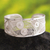 Bracelet, 'Moonlight Beauty' - Filigree Cuff Bracelet with Fine and Sterling Silver (image 2b) thumbail