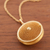 Gold plated locket necklace, 'Precious Secret' - Unique Gold Plated Locket Necklace (image 2b) thumbail