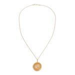 Gold plated locket necklace, 'Precious Secret' - Unique Gold Plated Locket Necklace