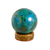 Chrysocolla sphere, 'Intuition' - Geometric Sculpture from Peru in Chrysocolla thumbail