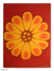 Wool tapestry, 'Andean Sunflower' - Wool Tapestry Red Wall Hanging thumbail