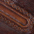 Leather catchall, 'Lasso Labyrinth' - Peruvian Dark brown Hand Tooled Leather Catchall (image 2e) thumbail