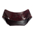 Leather catchall, 'Lasso Window' - Squared Brown Hand Tooled Peruvian Leather Catchall  (image 2b) thumbail