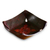 Leather catchall, 'Sunflower Magic' - Leather Catchall in Brown Leather with a Floral Motif thumbail