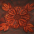 Leather catchall, 'Sunflower Magic' - Leather Catchall in Brown Leather with a Floral Motif (image 2c) thumbail