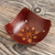 Leather catchall, 'Gothic Star' - Andean Floral Hand Tooled Leather Catchall in Dark Brown thumbail