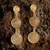 Gold plated filigree dangle earrings, 'Starlit Suns' - Gold Plated Earrings 21k on 925 Silver Filigree (image 2) thumbail