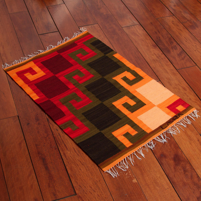 Wool rug, Fiery Hills (2x2.5)