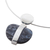 Marble pendant necklace, 'Sacred Stone' - Unique Modern Marble and Silver Necklace (image 2c) thumbail