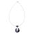 Marble pendant necklace, 'Sacred Stone' - Unique Modern Marble and Silver Necklace (image 2d) thumbail