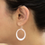 Sterling silver dangle earrings, 'Perfect Moon' - Unique Sterling Silver Dangle Earrings (image 2c) thumbail