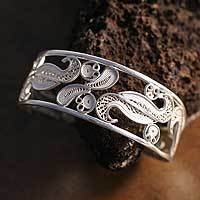 Unicef Market Filigree Bracelets Silver Cuff Bracelet Filigree Bouquet Fine
