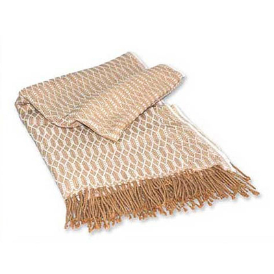 Peruvian Patterned Throw Blanket - Andean Warmth | NOVICA