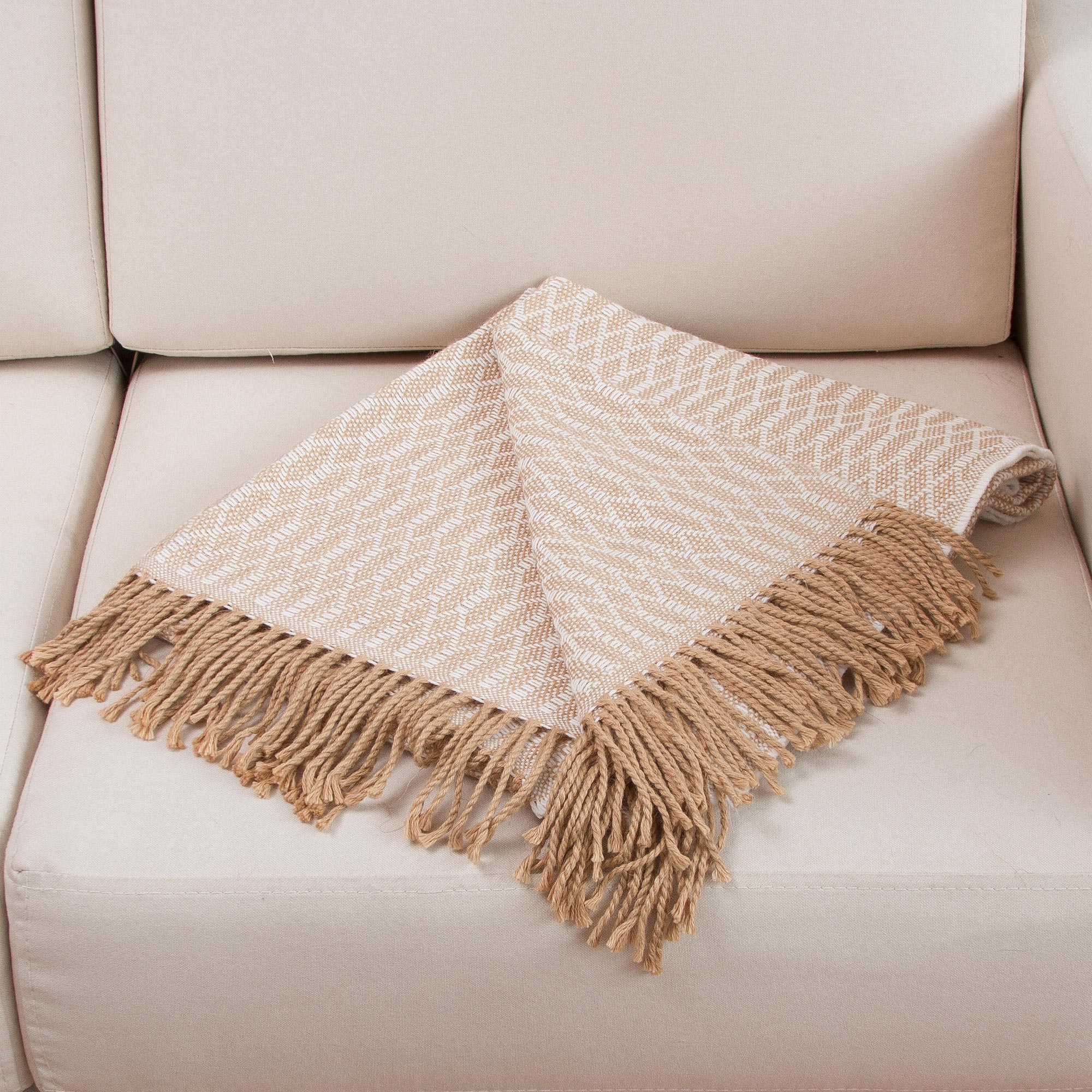 Peruvian Patterned Throw Blanket - Andean Warmth | NOVICA