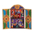 Wood retablo, 'Yawar Fiesta' - Folk Art Wood Retablo Sculpture from Peru (image 2a) thumbail