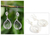 Silver dangle earrings, 'Filigree Flame' - Silver dangle earrings (image 2) thumbail