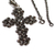 Silver filigree necklace, 'Antique Cross of Flowers' - Unique Women's Sterling Silver Filigree Cross Necklace thumbail