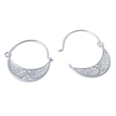 Sterling silver filigree earrings, 'Fiesta' - Collectible Sterling Silver Filigree Earrings