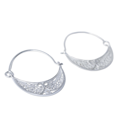 Sterling silver filigree earrings, 'Fiesta' - Collectible Sterling Silver Filigree Earrings