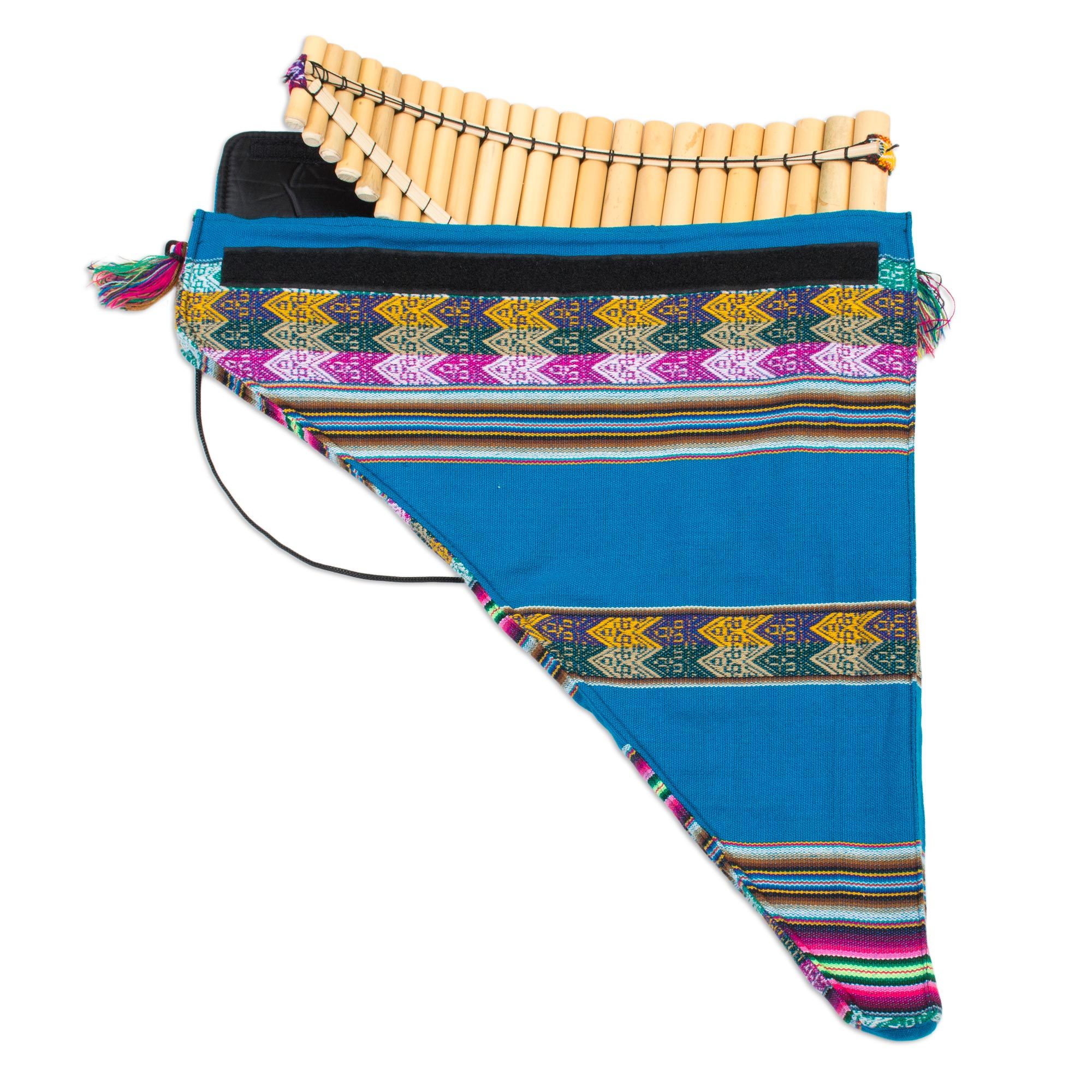 Peruvian Bamboo Wind Panpipe with Case Andean Zampona NOVICA