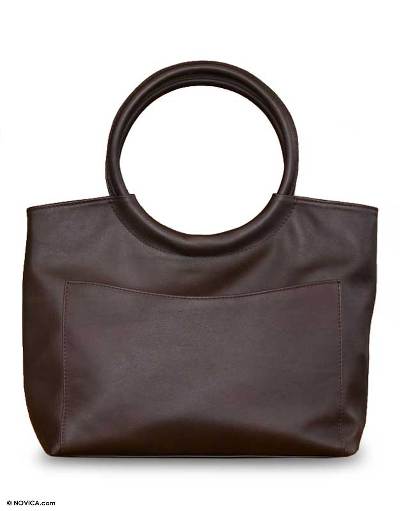 Leather handbag