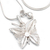 Silver filigree necklace, 'Wings' - Sterling Silver Filigree Butterfly Necklace thumbail