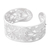Silver filigree bracelet, 'Delicate Sunflower' - Fine Silver Floral Filigree Bracelet from Peru thumbail
