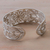 Silver filigree bracelet, 'Delicate Sunflower' - Fine Silver Floral Filigree Bracelet from Peru (image p167605) thumbail
