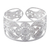 Filigranes Manschettenarmband aus Silber - Handgefertigtes filigranes Armband aus feinem Silber mit Blumenmuster
