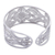 Silver filigree cuff bracelet, 'Snow Blossom' - Womens Sterling Silver Filigree Artisan Cuff Bracelet (image 2b) thumbail