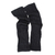 100% alpaca arm warmers, 'Black Braids' - Hand Made Peruvian Wool Alpaca Wool Solid Black Gloves (image 2a) thumbail