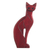 Wood sculpture, 'Cat Pose' - Ishpingo Wood Carved Cat Sculpture thumbail