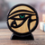 Ishpingo wood sculpture, 'Eye of Horus' - Unique Hand Crafted Cultural Wood Sculpture