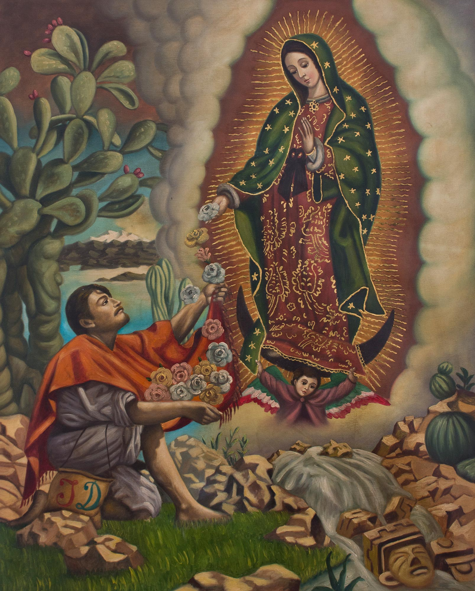 Virgen De Guadalupe con Juan Diego