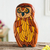 Ishpingo statuette, 'Wise Owl' - Peruvian Hand Carved Owl Sculpture (image 2) thumbail