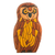 Ishpingo statuette, 'Wise Owl' - Peruvian Hand Carved Owl Sculpture (image 2a) thumbail